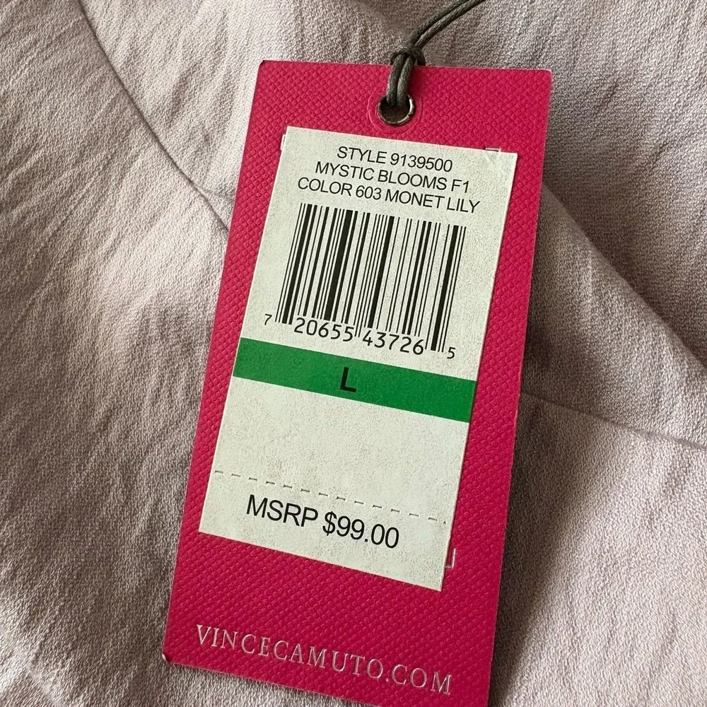 NWT Vince Camuto Tie Front Cropped Blazer Lilac Purple Pastel Office Size Large